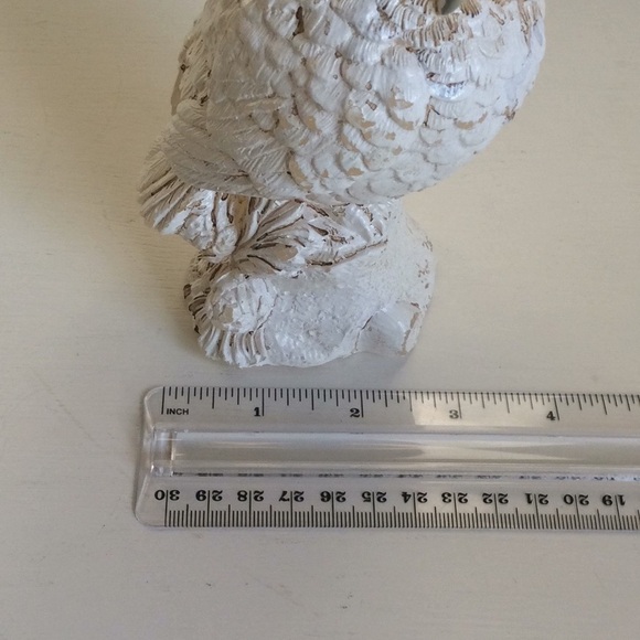 White 6” Tall Owl Candle Vintage - Picture 12 of 13